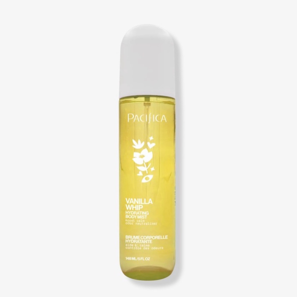 Pacifica Vanilla Whip Hydrating Body Mist - White & Amber Bottle 5 oz bottle new